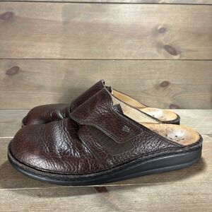 finn comfort amalfi mens size 44 shoes brown leather lip on comfort clogs